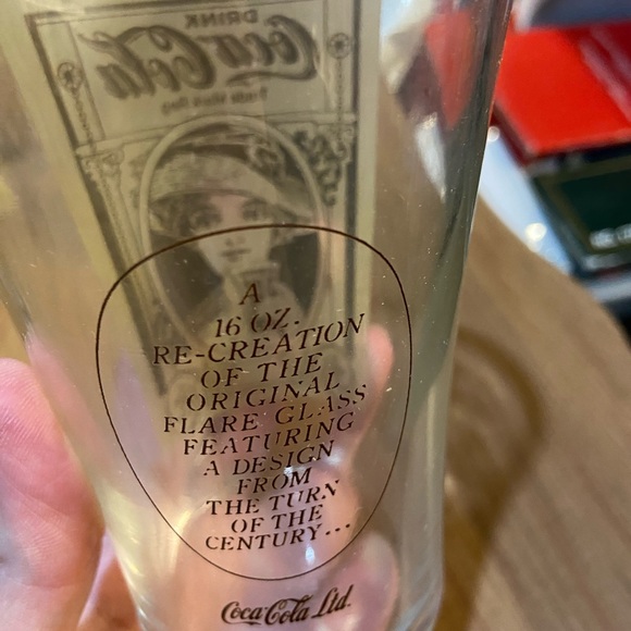 Set of 6 vintage Coke glasses - Picture 4 of 4